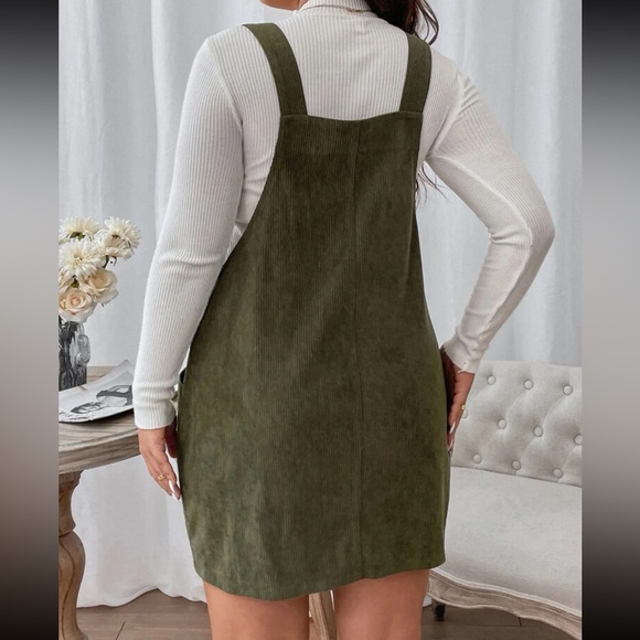 Boho plus size overall corduroy dress - Picture 6 of 16